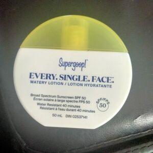 Supergoop! Every. Single. Face. Watery Lotion SPF 50 - White and Yellow Cap